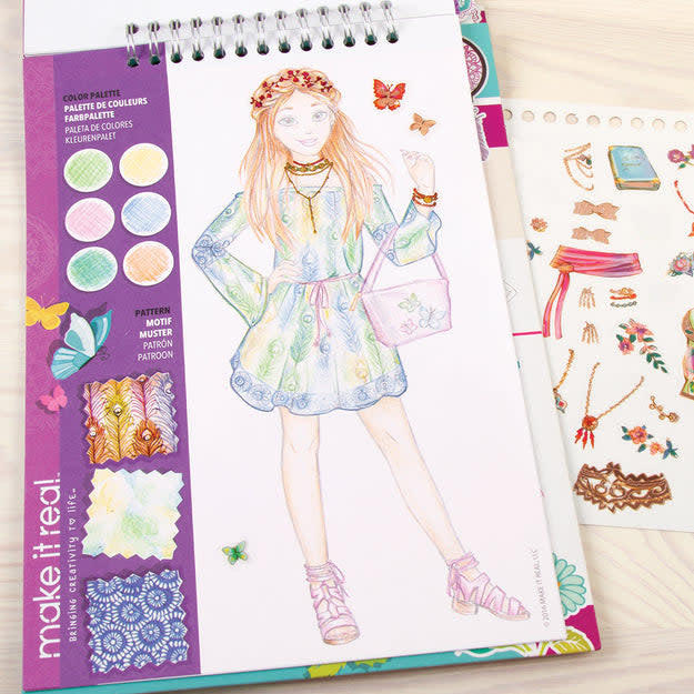 Fashion Design Sketchbook: Blooming Creativity