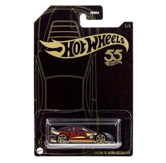 Hot Wheels 55th Anniversary Pearl and Chrome 2023 Vehicle Mix 2 - Custom ‚Äò01 Acura Integra GSR