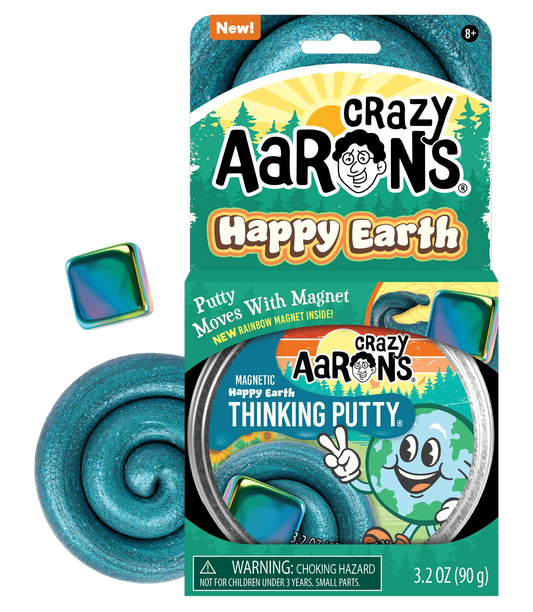 Crazy Aaron's Happy Earth - Full Size Thinking Putty Tin with Magnet