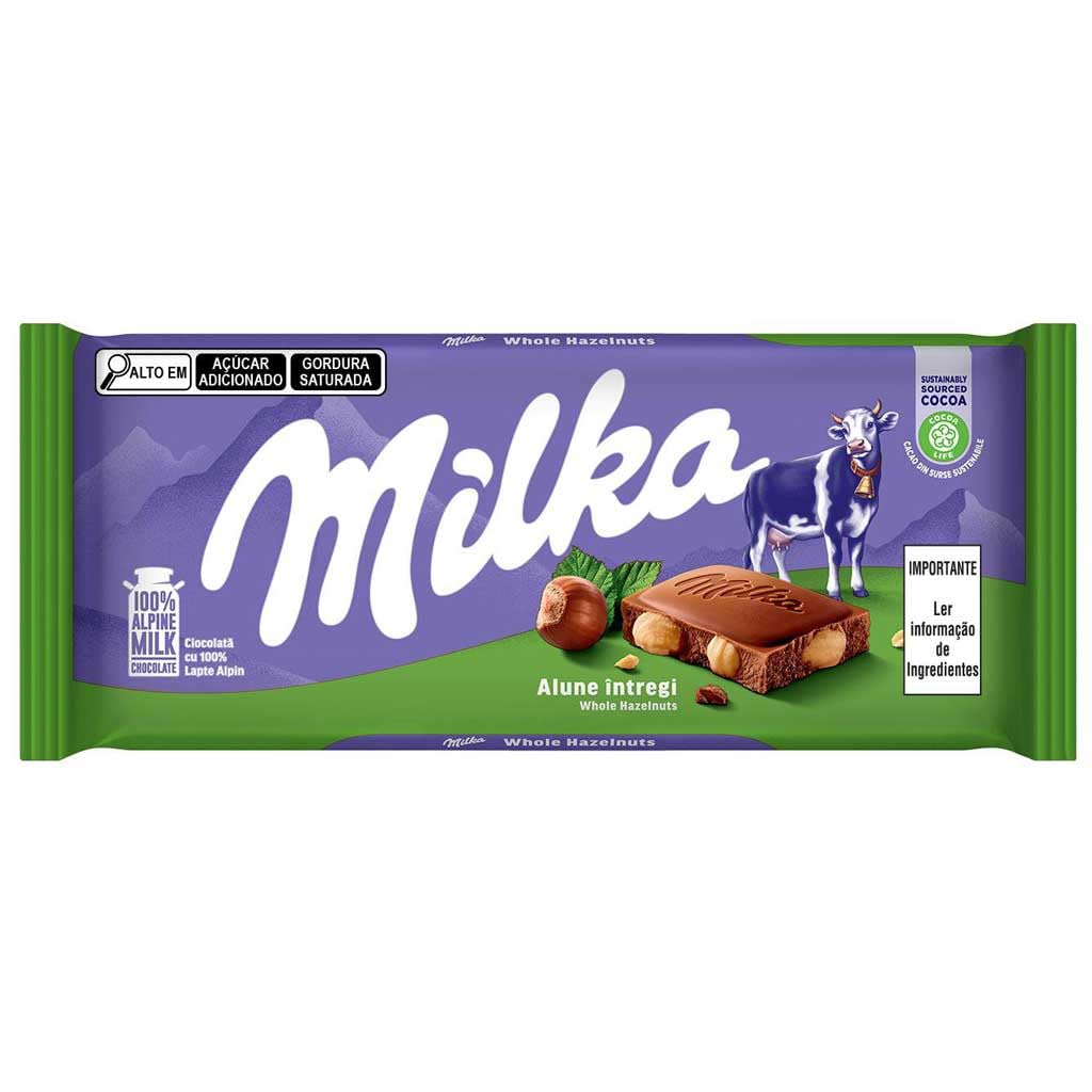 Milka Whole Hazelnut Bar