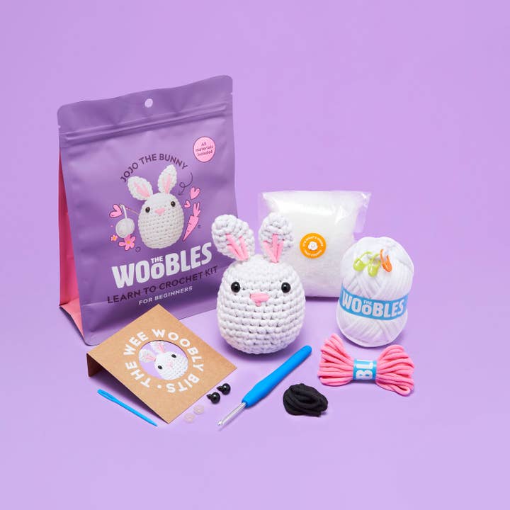 The Woobles Jojo the Bunny Beginner Crochet Kit