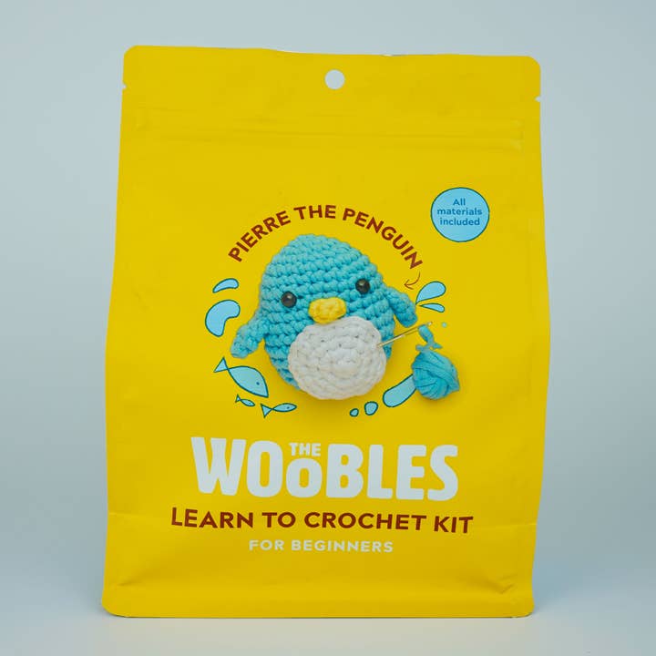 The Woobles Pierre the Penguin Beginner Crochet Kit