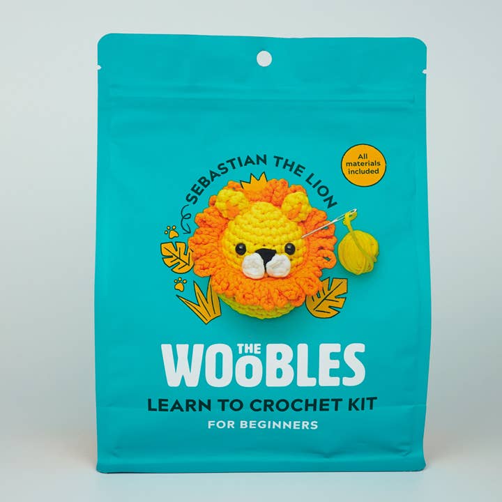 The Woobles Sebastian the Lion Beginner Crochet Kit