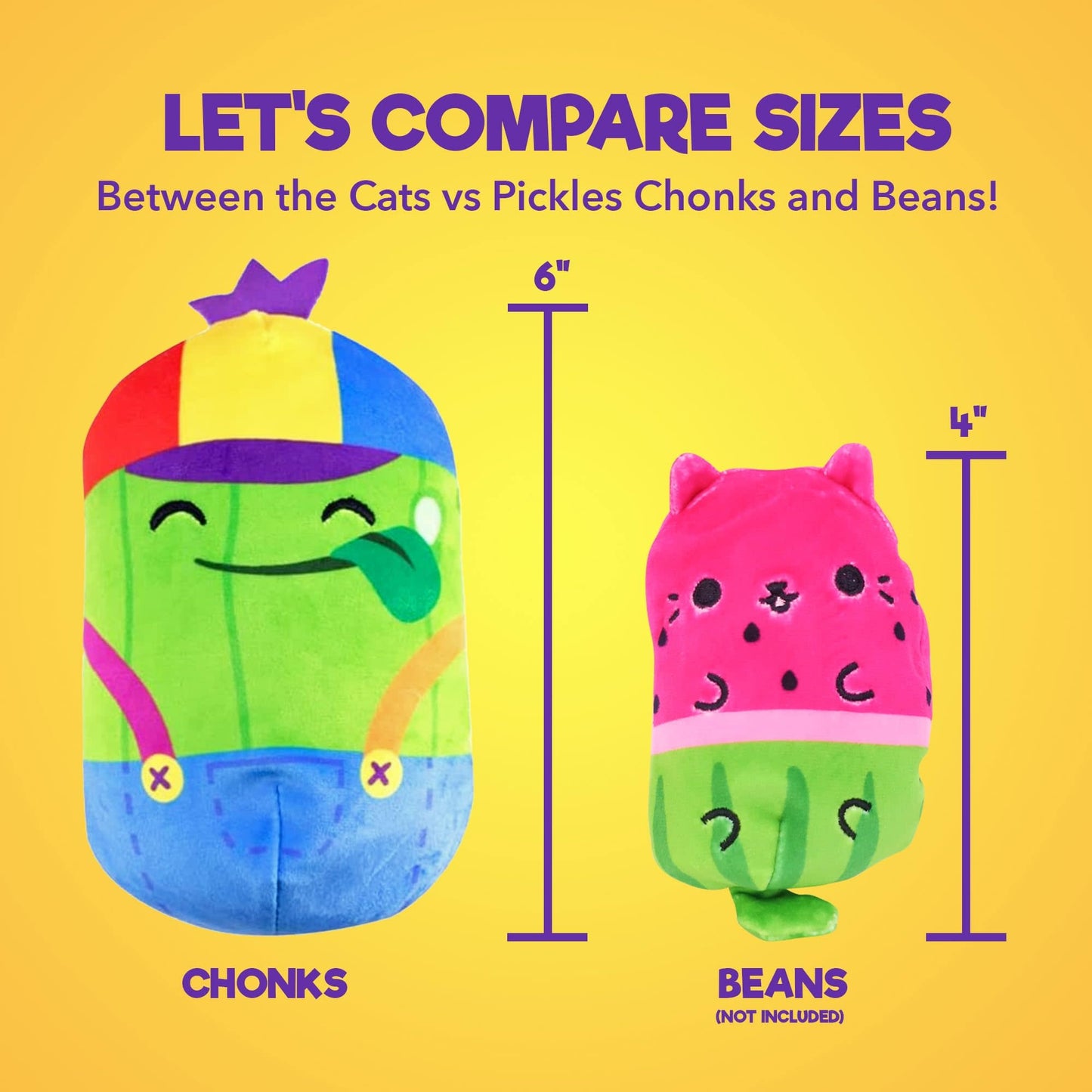 Cats vs Pickles Chonks 6 Inch Plush Mystery Bag