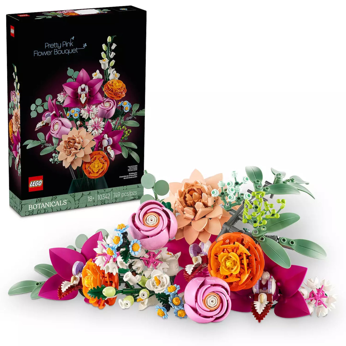 LEGO Botanicals: Pretty Pink Flower Bouquet 10342