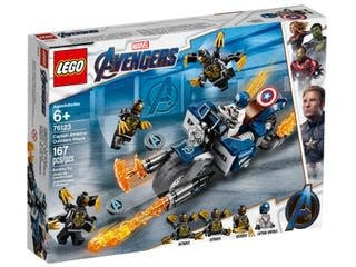 LEGO Marvel Avengers Captain America Outriders Attack 76123  - Box Damage