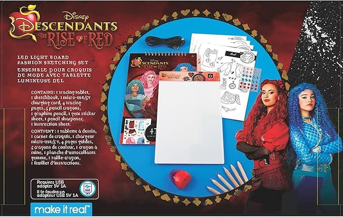 Descendants 4 Rise of Red Digital Led Light Board Fashion Sketching Set