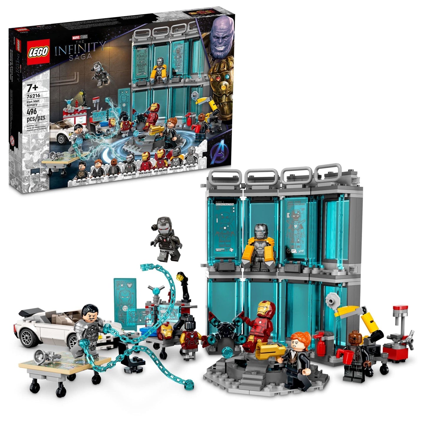 LEGO Marvel Iron Man Armory 76216