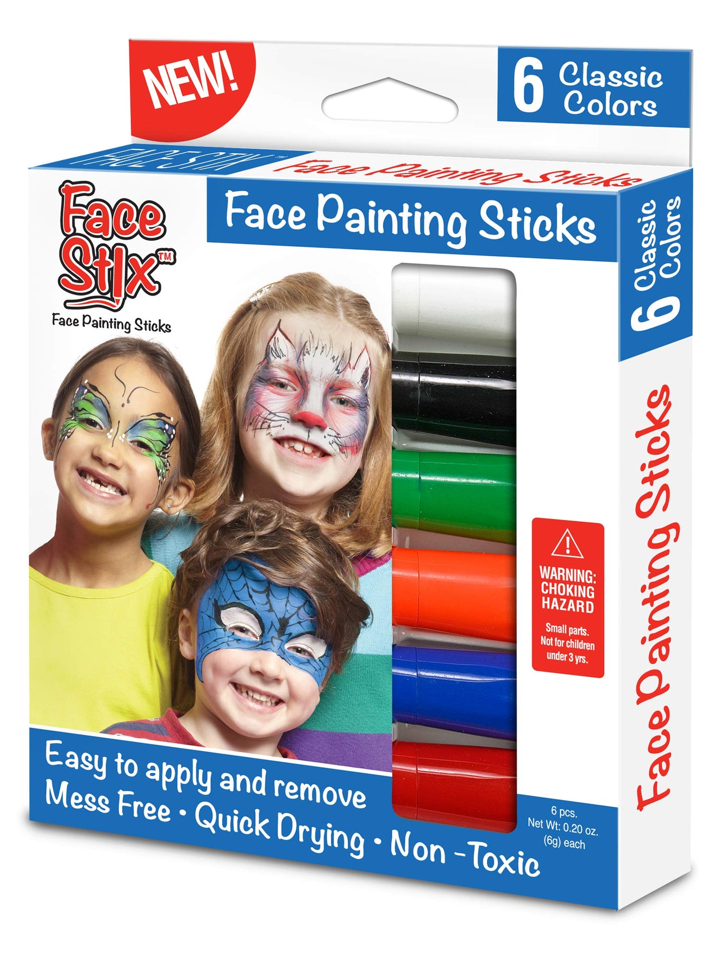 Kwik Stix Face Paint 6 Classic Color Set