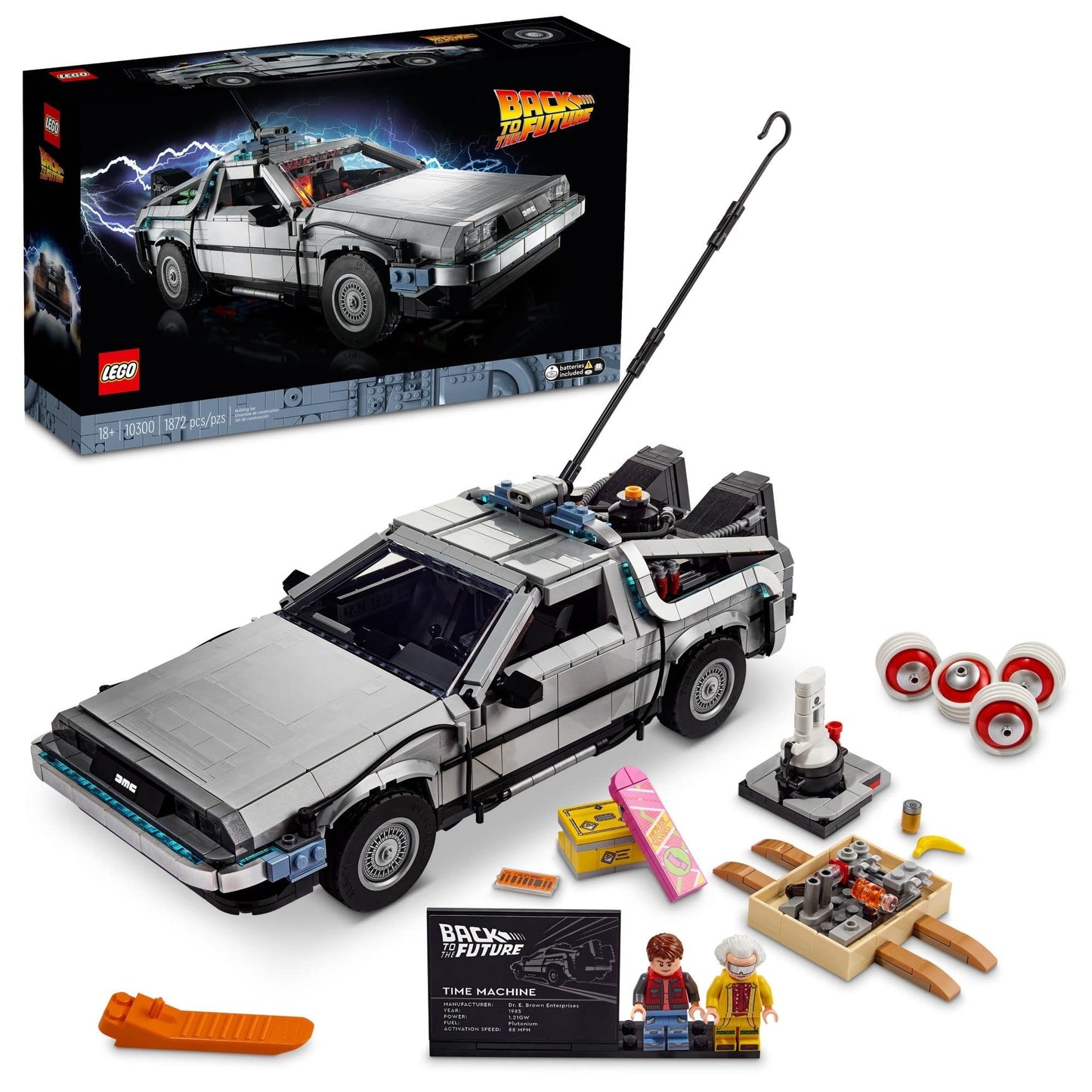 LEGO Icons Back to The Future Time Machine 10300