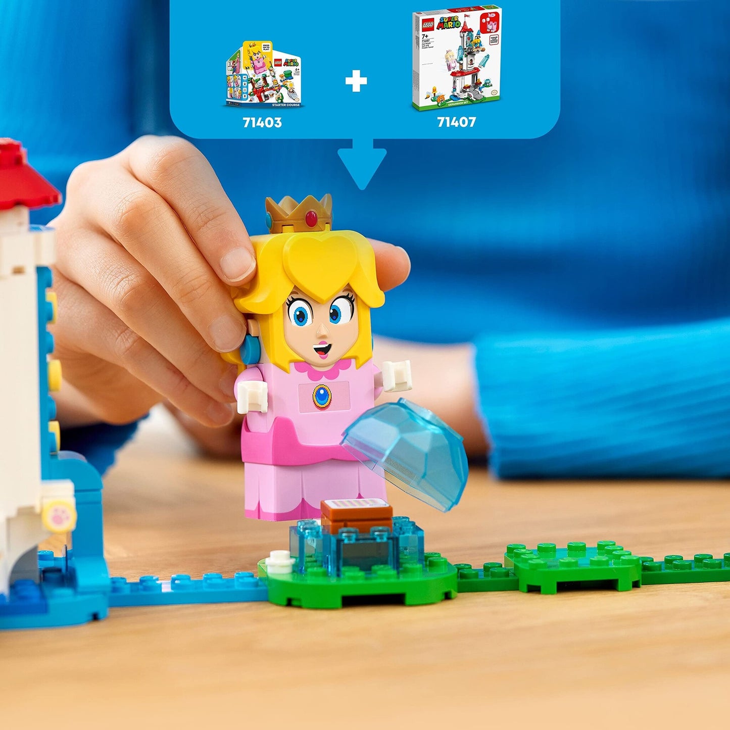 LEGO Super Mario Cat Peach Suit and Frozen Tower Expansion Set 71407