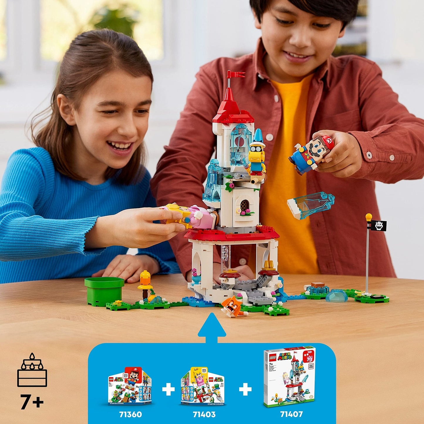 LEGO Super Mario Cat Peach Suit and Frozen Tower Expansion Set 71407