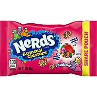 Nerds Gummy Clusters Candy 3oz Pouches Rainbow