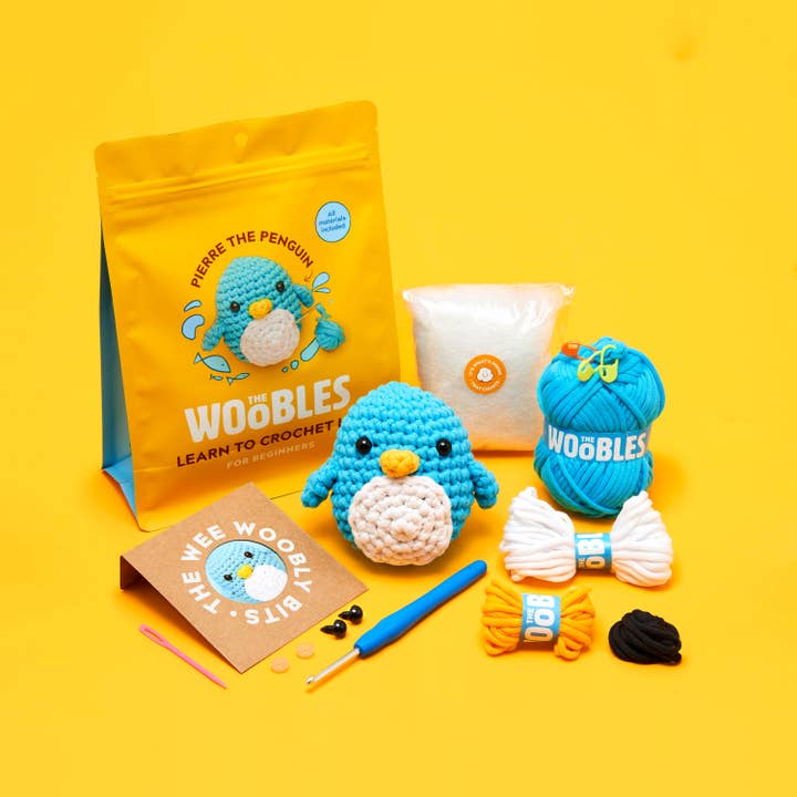 The Woobles Pierre the Penguin Beginner Crochet Kit