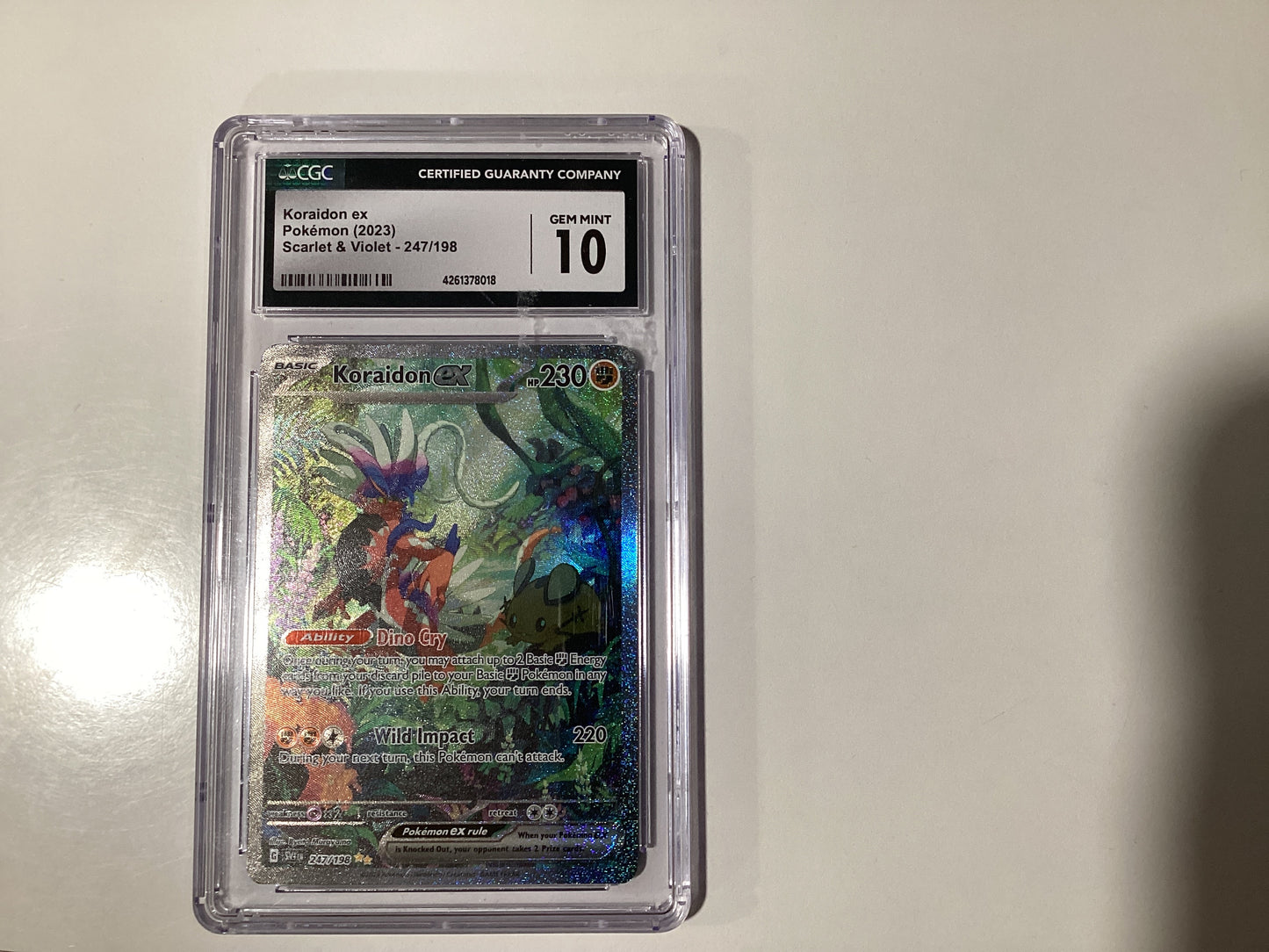 Pokemon (2023) Koraidon EX Scarlet & Violet 247/198 CGC Gem Mint 10