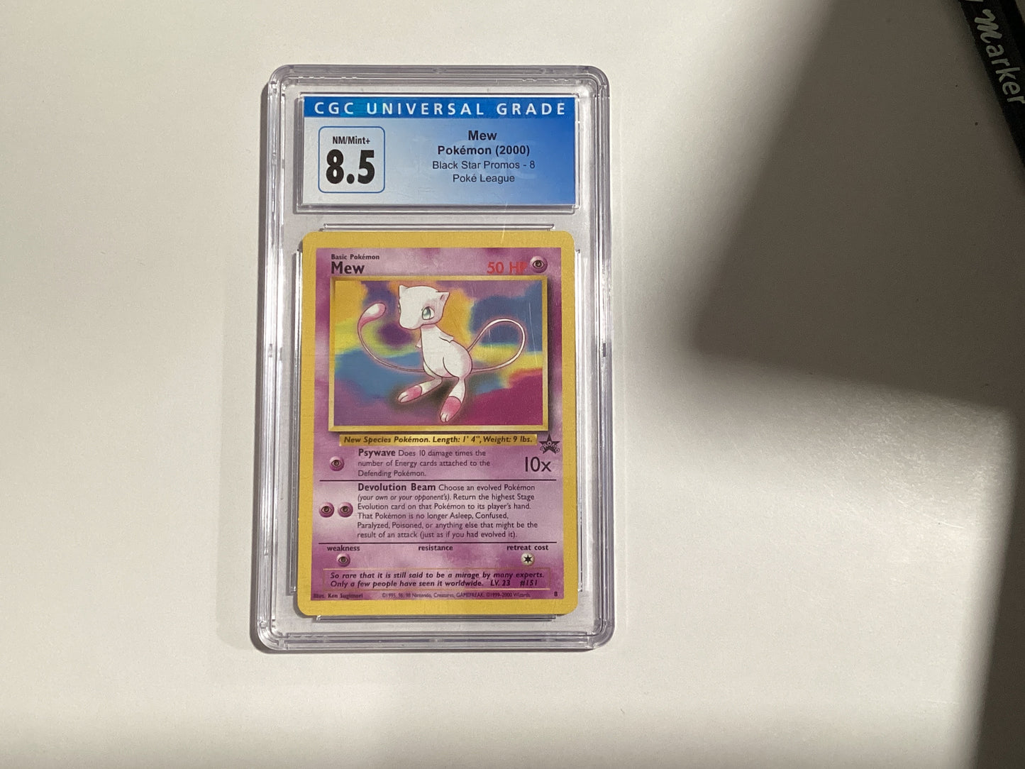 Mew (2000) 8 Poke League Black Star Promo CGC 8.5