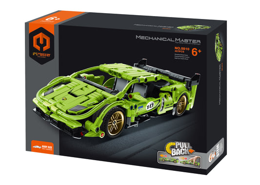 iM.Master Mechanical Master - Green Pull-Back Super Car (457 PCS)