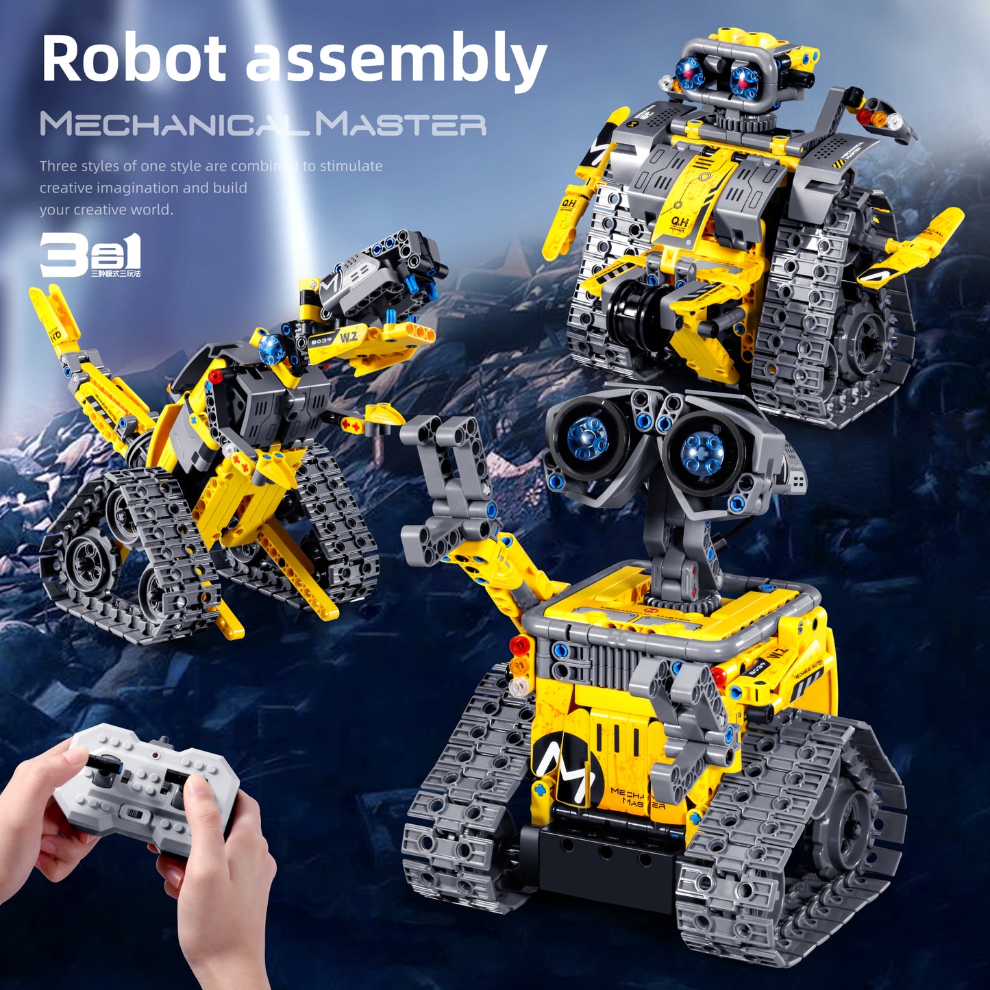 iM.Master Mechanical Master - R/C Robot Dinosaur 3-in-1 Bricks Model (430PCS)