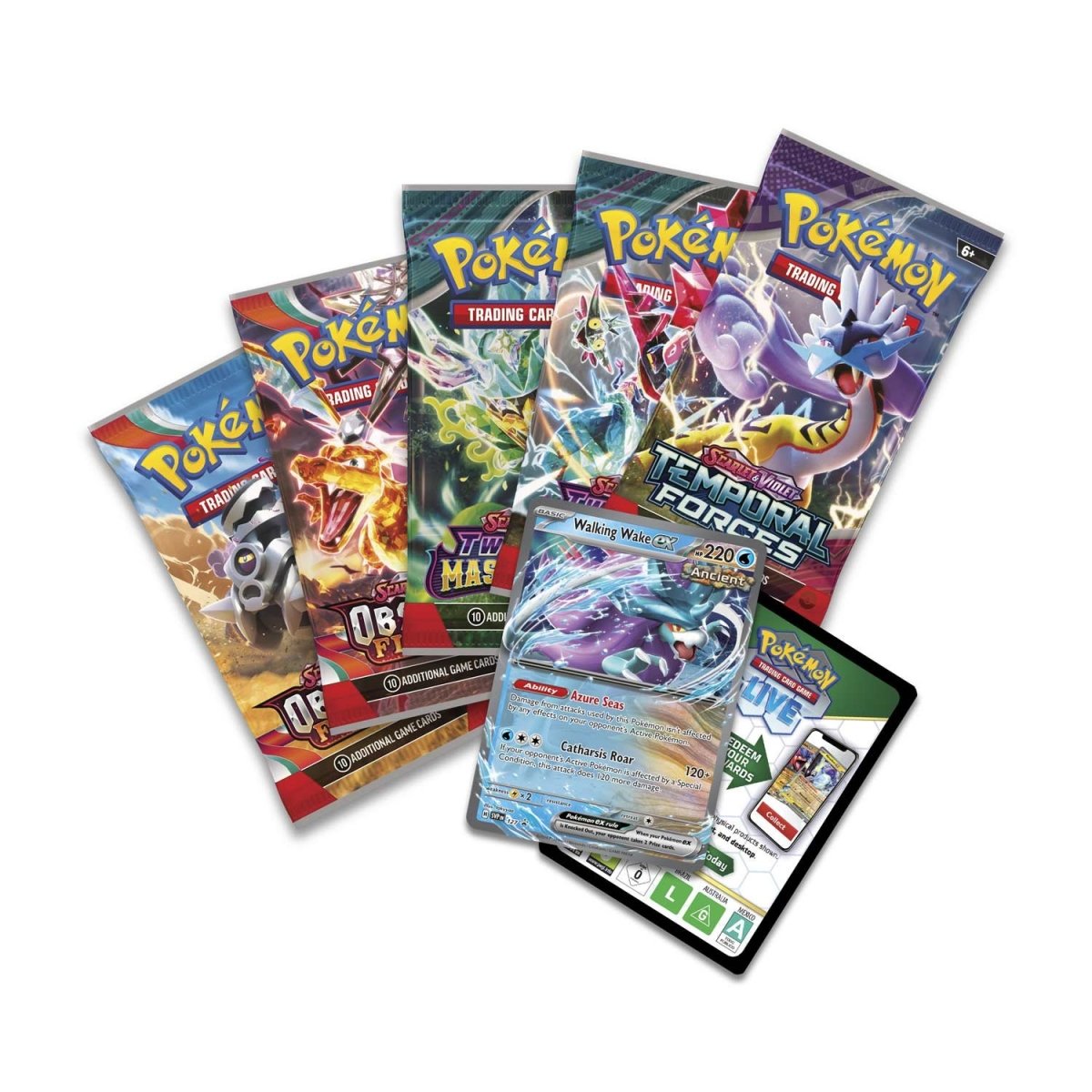 Pokemon TCG: Paradox Clash Tin - Walking Wake