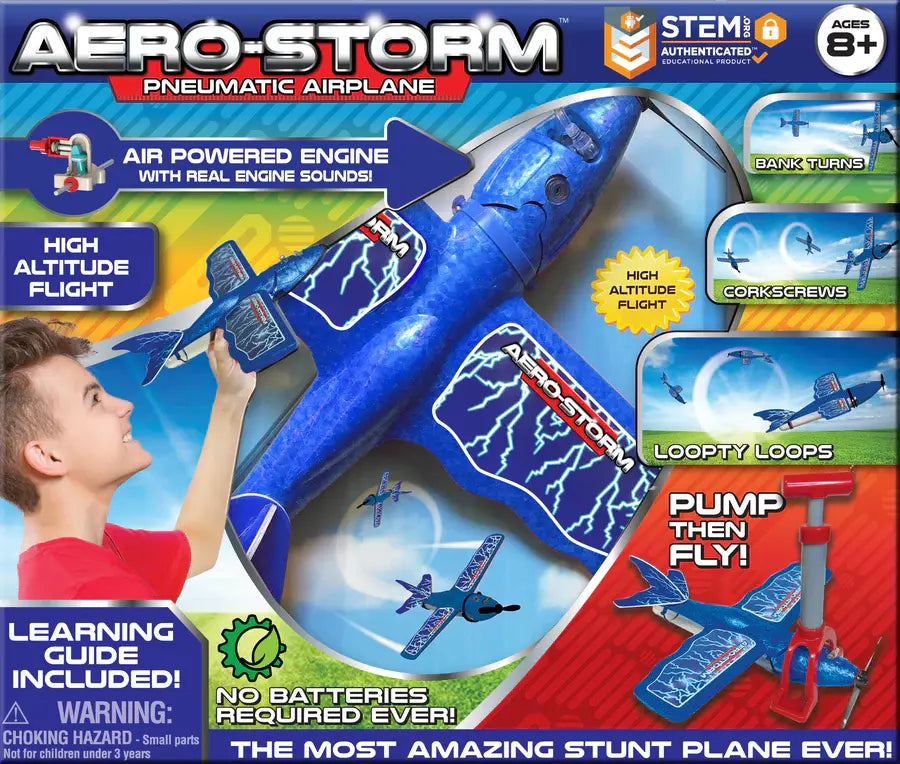 Top Secret Toys Aero-Storm Aerobatic Toy Stunt Plane