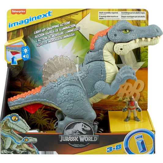 Imaginext Jurassic World Ultra Snap Spinosaurus Dinosaur Toy