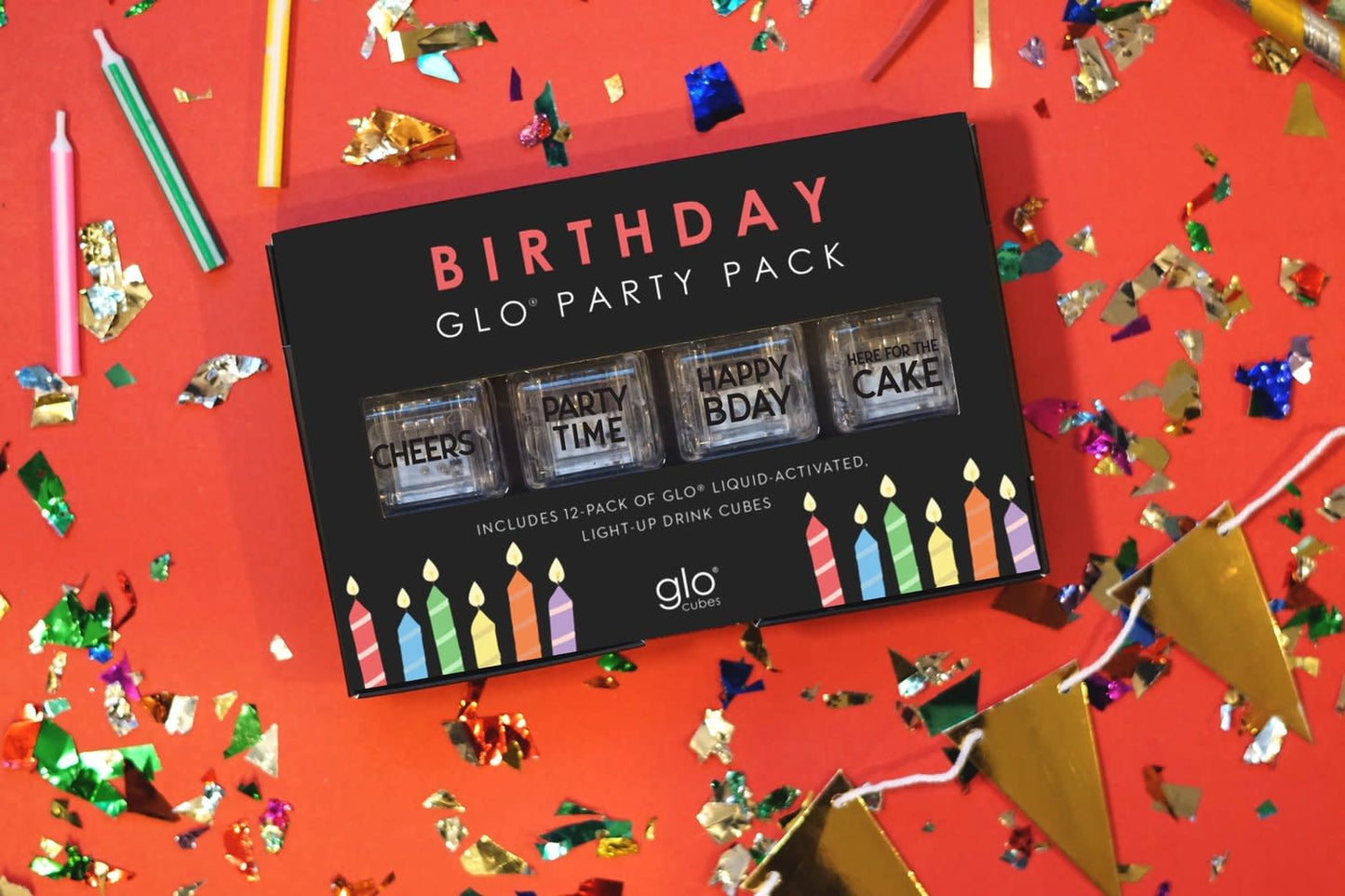 Glo Cubes Birthday Party Pack (12-pack)