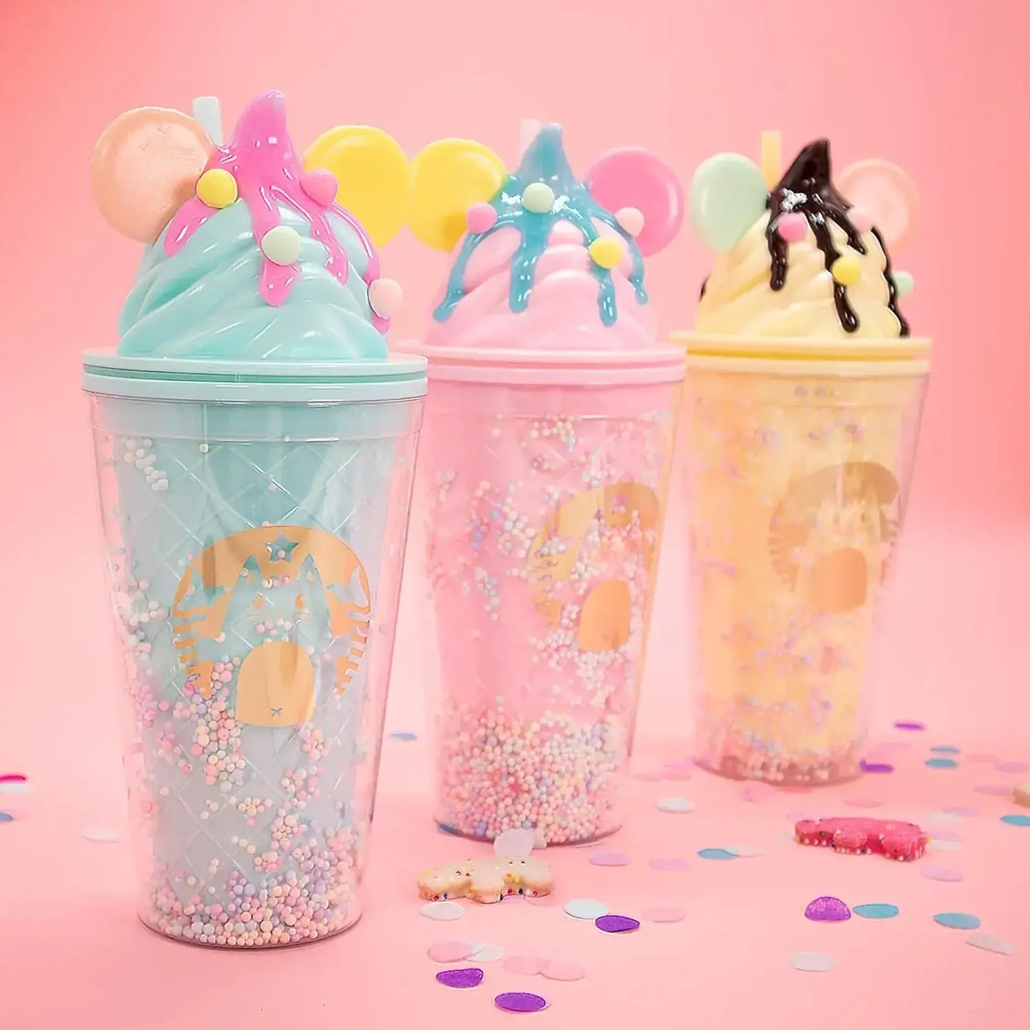 Bewaltz Candy Dots Soft Serve Sundae Tumbler-Vanilla