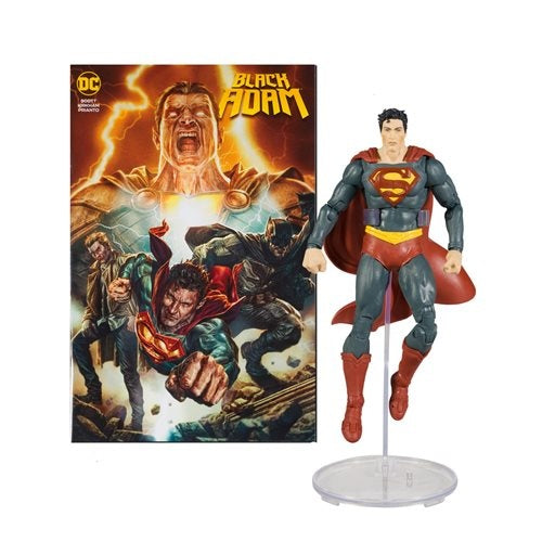 Black Adam Superman Page Punchers 7-Inch Scale Action Figure with Black Adam Comic Book