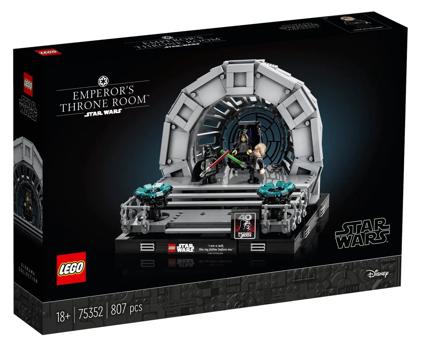 LEGO Star Wars: Emperor's Throne Room Diorama 75352