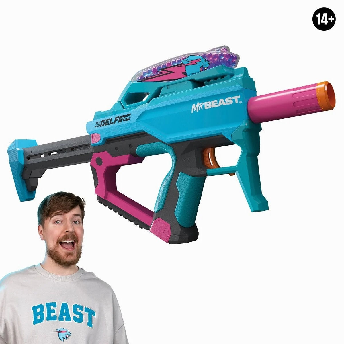 NERF Pro Gelfire X Mr Beast Blaster