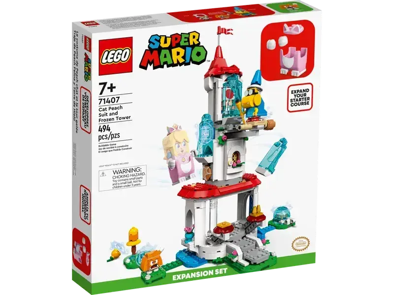 LEGO Super Mario Cat Peach Suit and Frozen Tower Expansion Set 71407