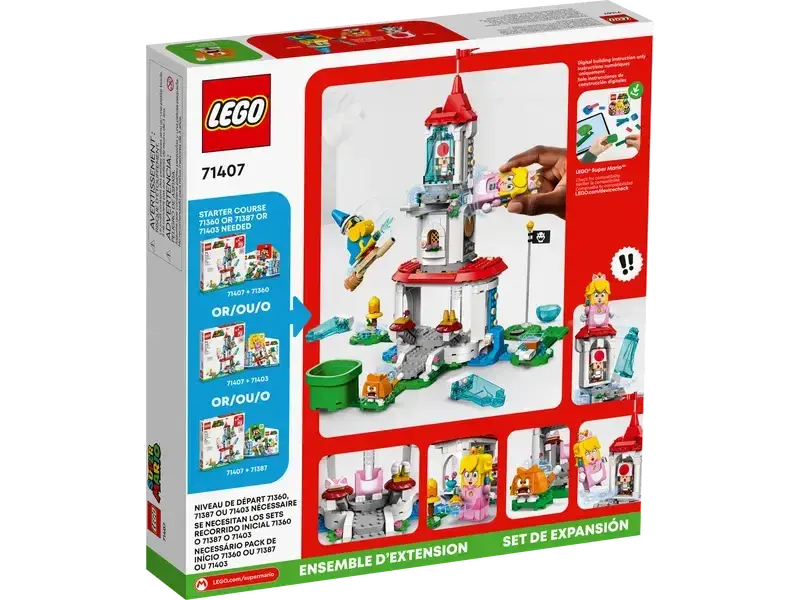 LEGO Super Mario Cat Peach Suit and Frozen Tower Expansion Set 71407