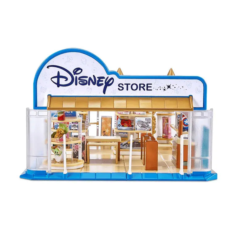 5 Surprise Disney Store Mini Brands Toy Store Playset with 2 Exclusive Minis