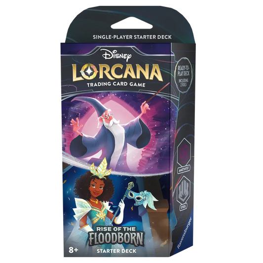 Disney Lorcana: Rise of the Floodborn - Starter Deck - Amethyst & Steel