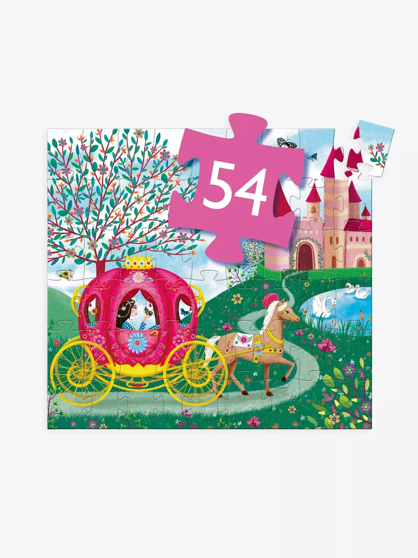 DJECO 54-Piece Elise‚Äôs Carriage Puzzle