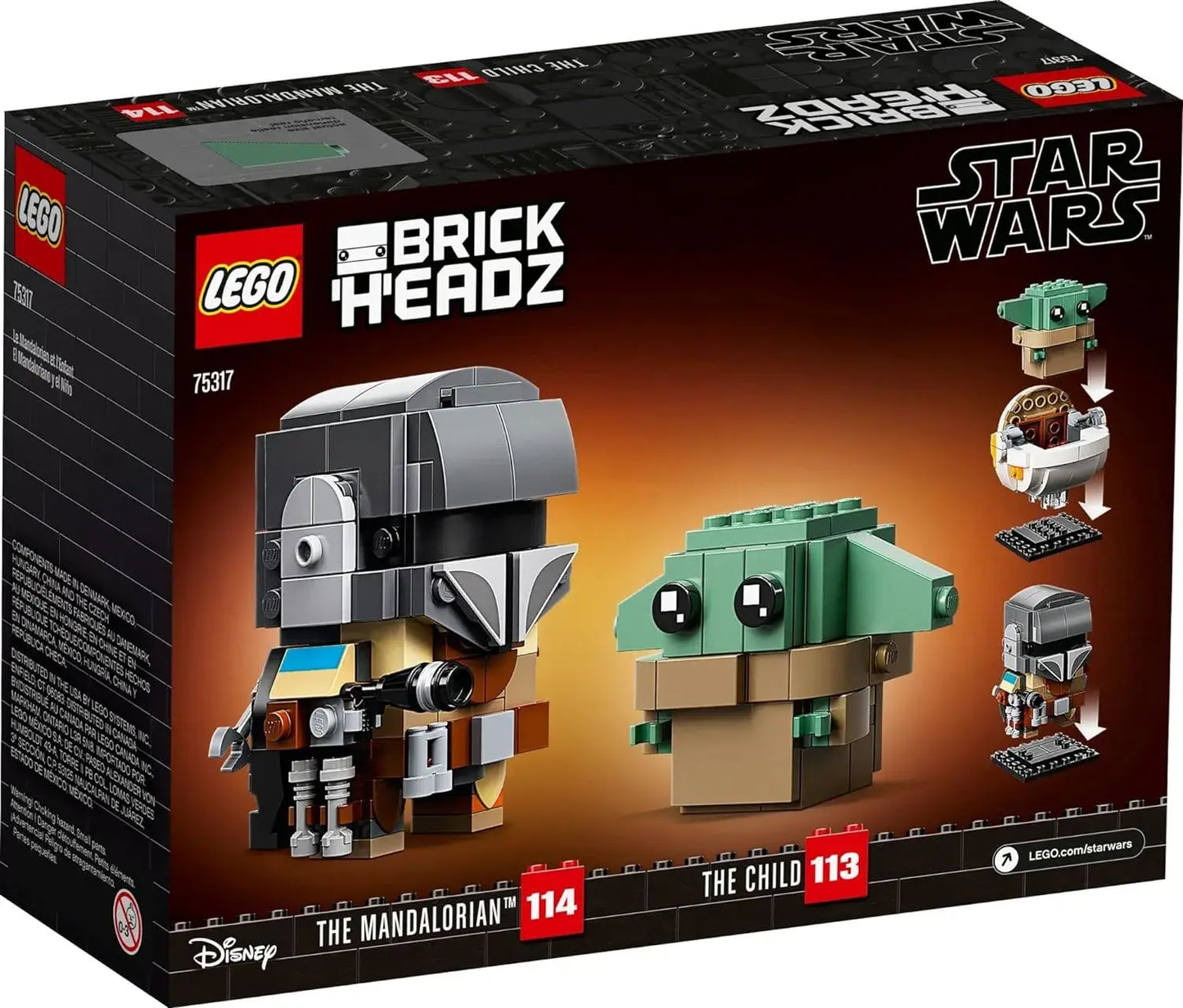 LEGO Brickheadz The Mandalorian & The Child 75317