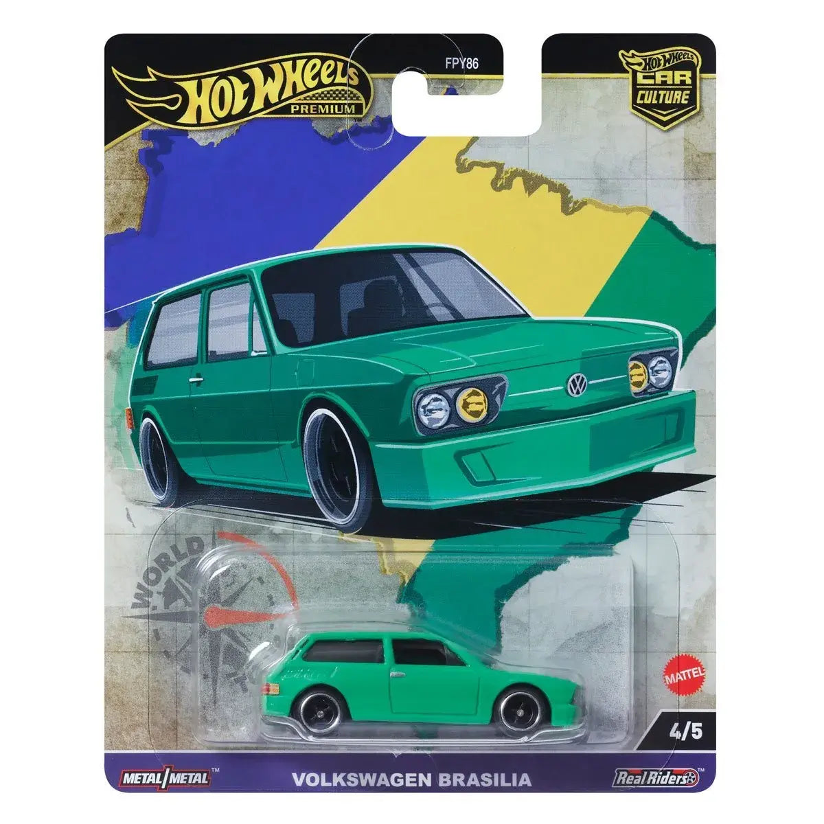 Hot Wheels Car Culture 2024 Mix 1 - Volkswagen Brasilia T9678