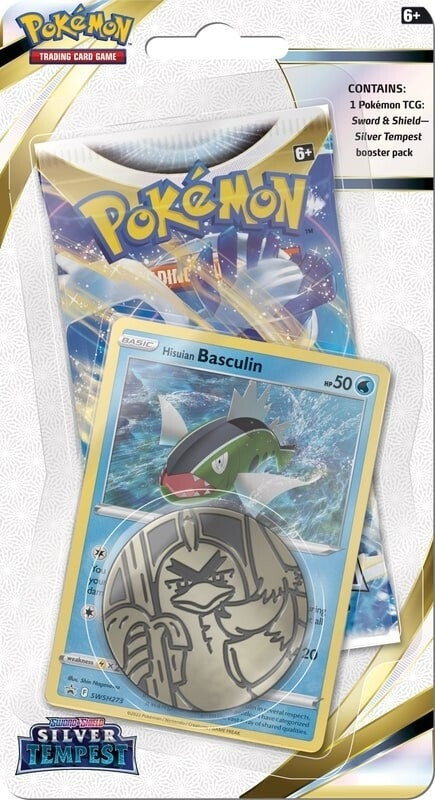 Pokemon TCG: Silver Tempest Checklane Blister - Hisuian Basculin