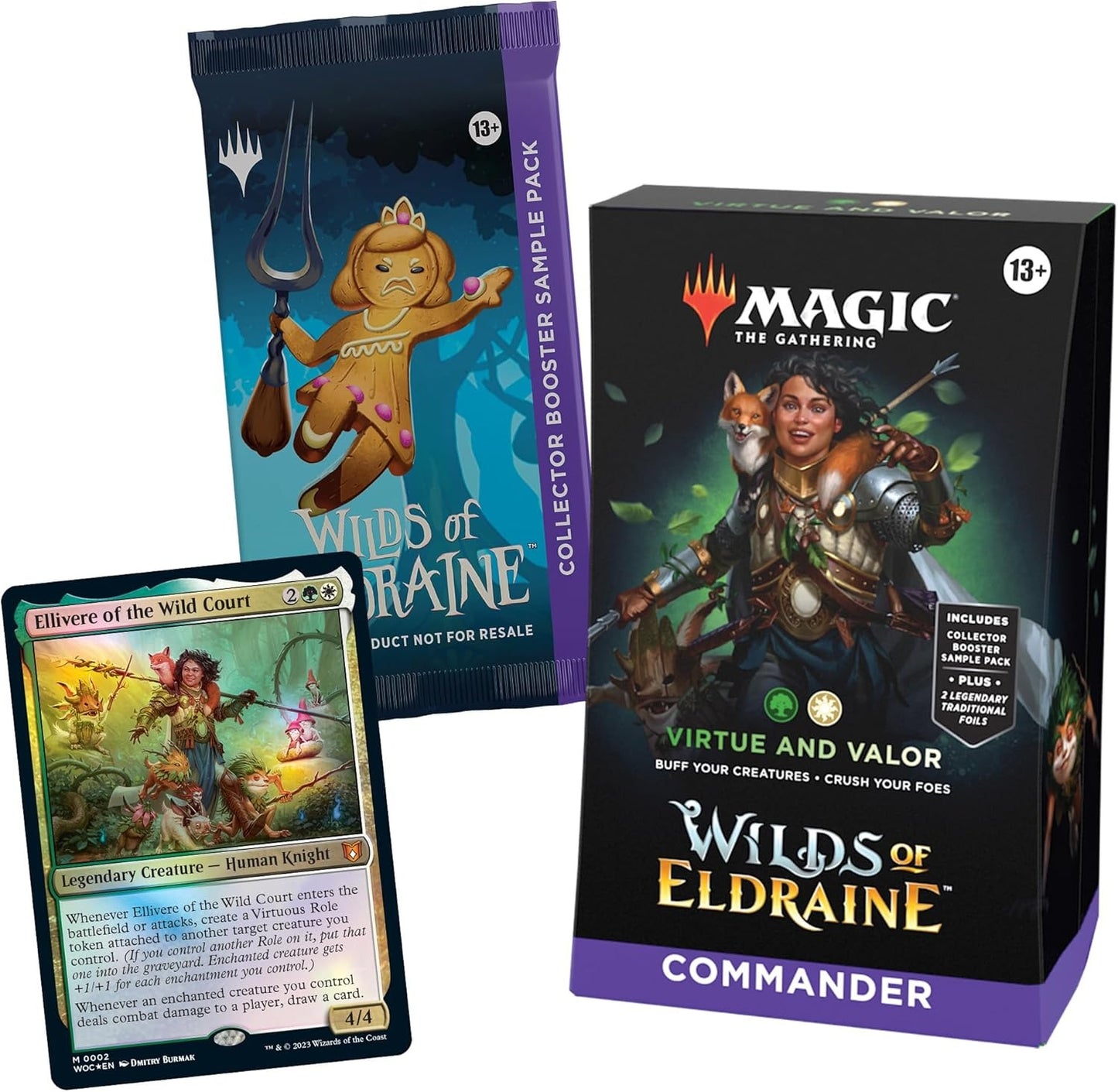 Magic: The Gathering Wilds of Eldraine Commander Deck Virtue and Valor