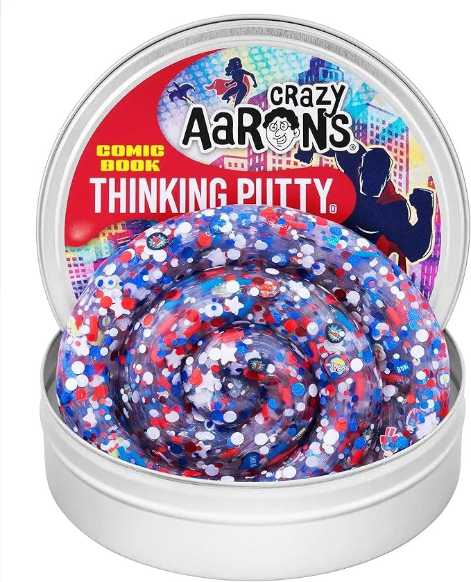 Crazy Aaron's Comic Book - Full Size 4" Thinking Putty Tin