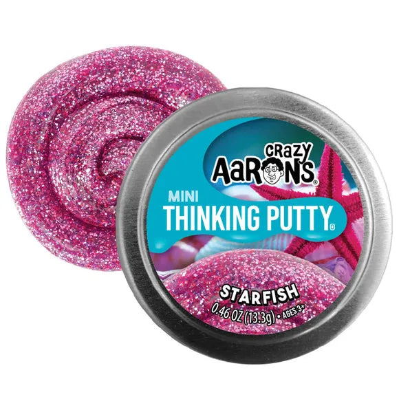 Crazy Aaron's Mini Starfish - 2" Thinking Putty Tin