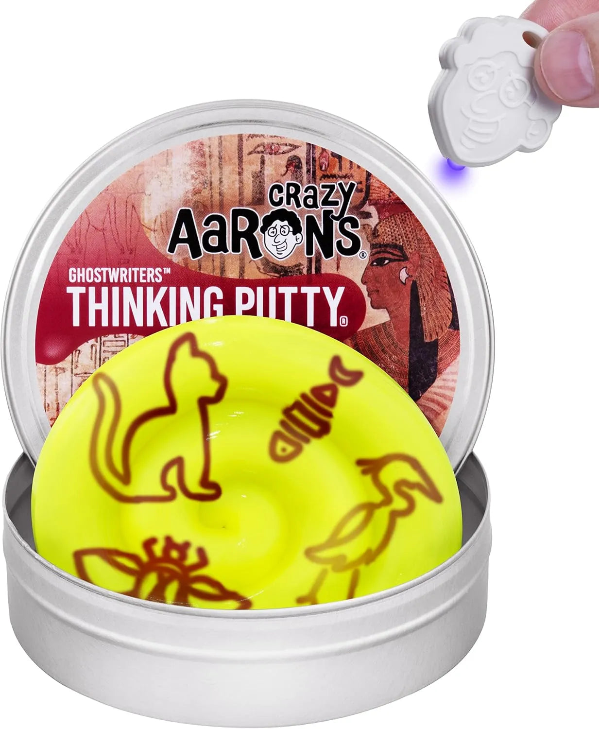 Crazy Aaron's Ghostwriters Secret Scroll 4" Thinking Putty Tin