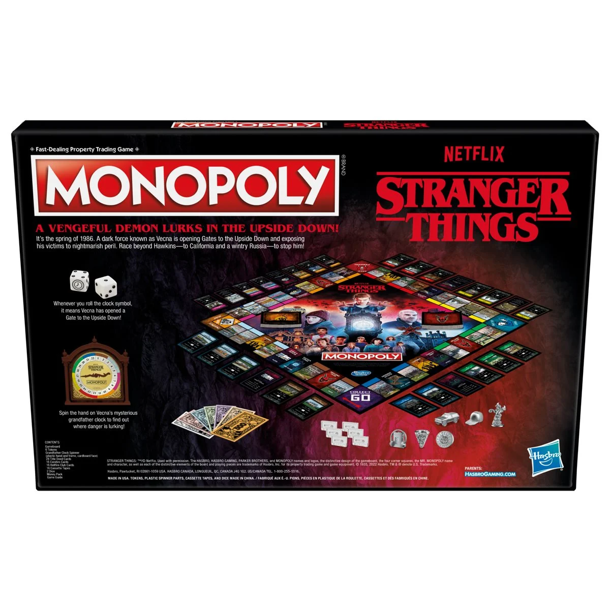 Stranger Things 4 Edition Monopoly Game