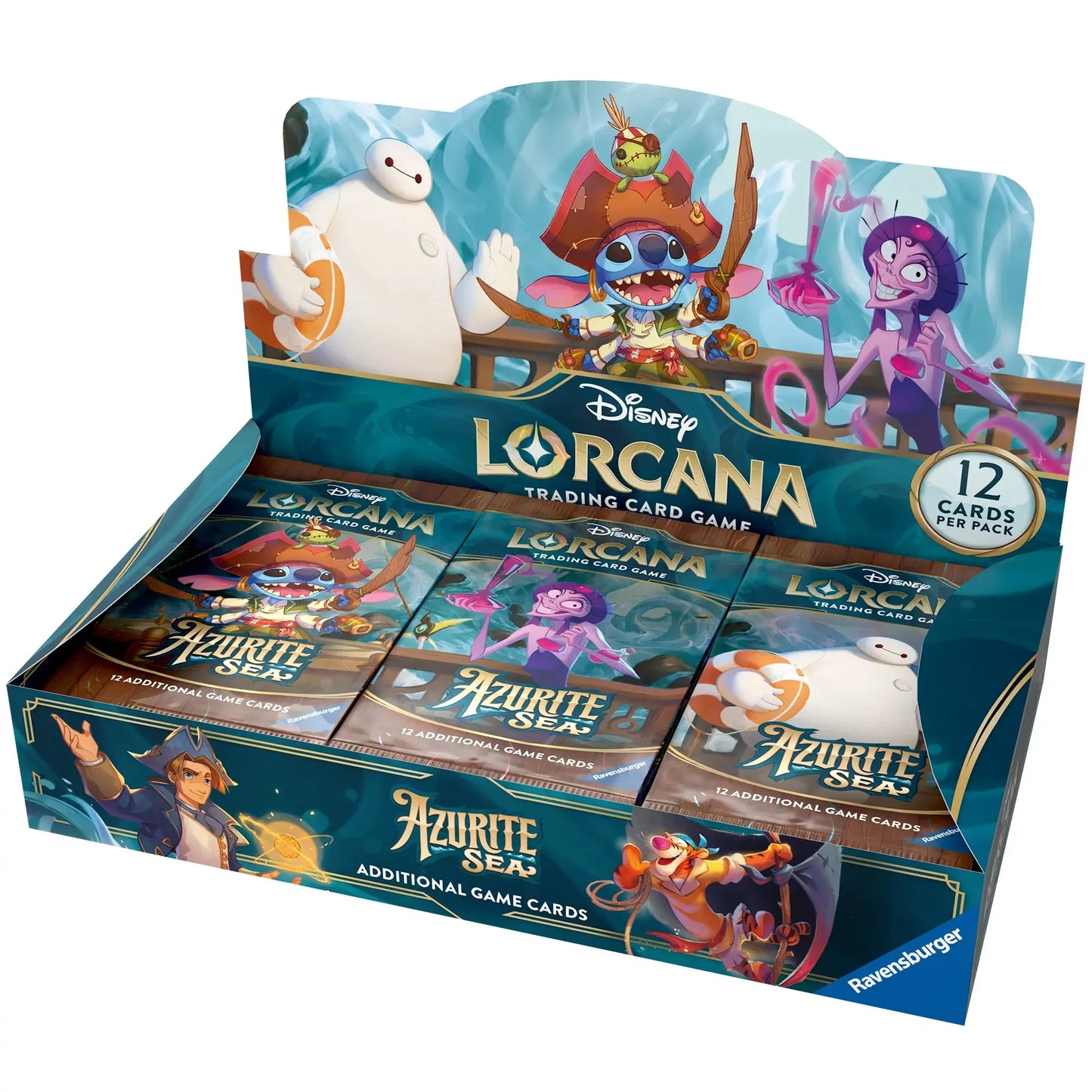 Disney Lorcana TCG: Azurite Sea Booster Box (24 Packs)