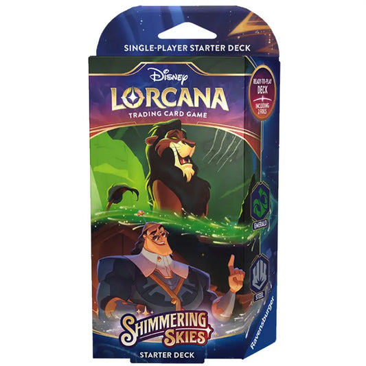 Disney Lorcana: Shimmering Skies Starter Deck - Emerald & Steel