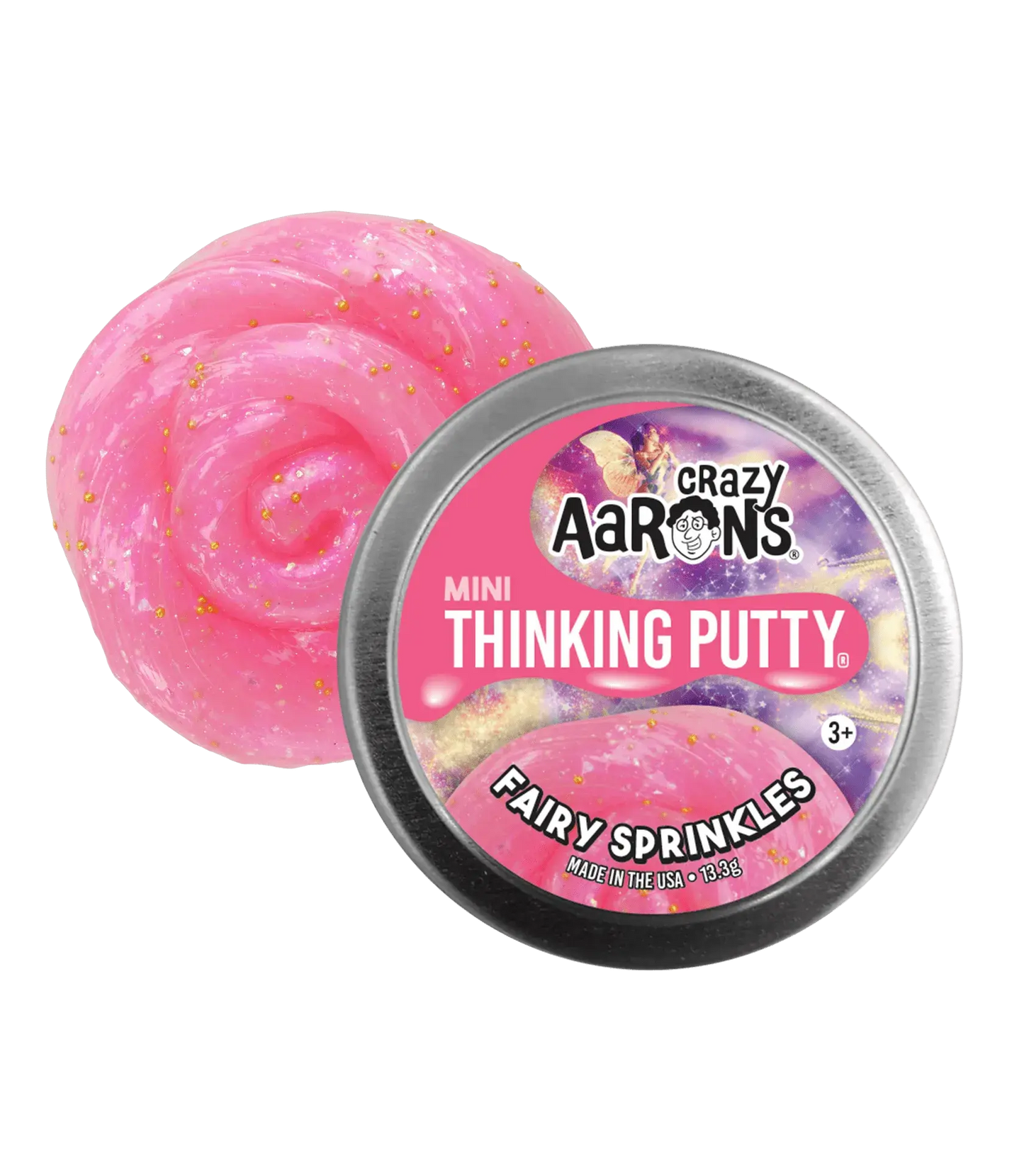 Crazy Aaron's Mini Fairy Sprinkles - 2" Thinking Putty Tin