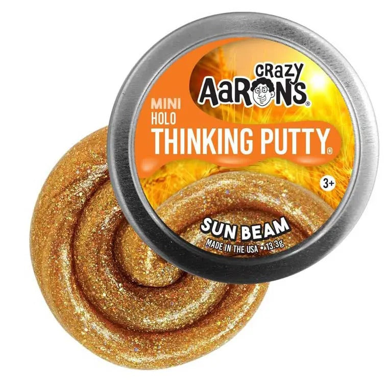 Crazy Aaron's Mini Sun Beam Thinking Putty - 2" Tin