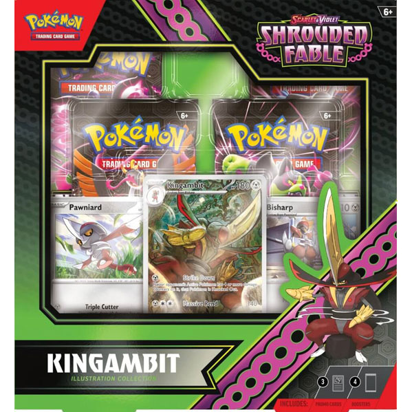 Pokemon TCG: Shrouded Fable Kingambit Illustration Collection Box