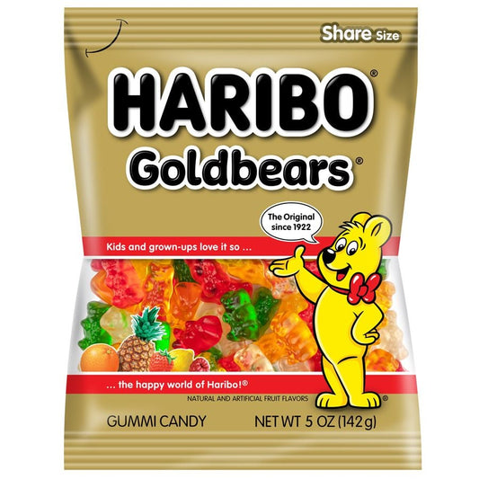 Haribo Goldbears Gummi Candy 5oz Bags