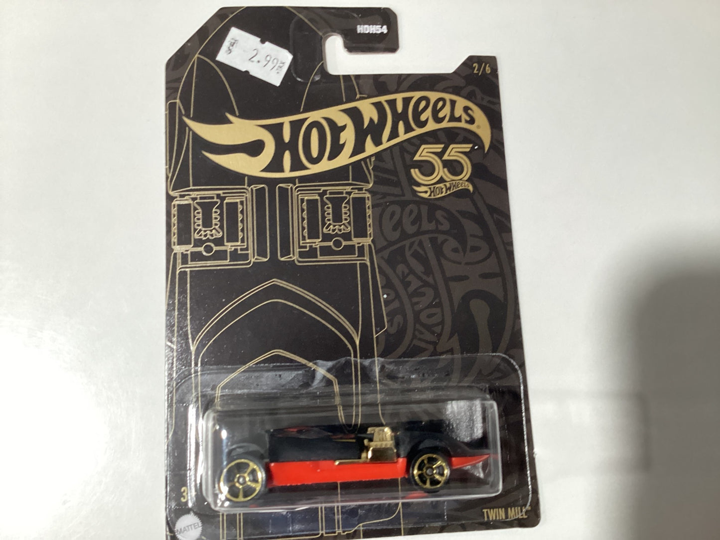 Hot Wheels 55th Anniversary Pearl and Chrome 2023 Vehicle Mix 2 - Twin Mill